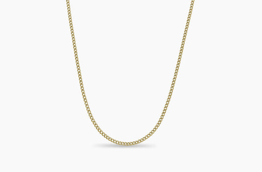 Curb Ketting (Goud) 3mm