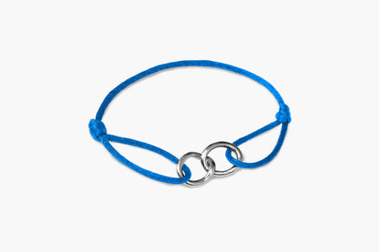 Infinity Koord Armband (Blauw)