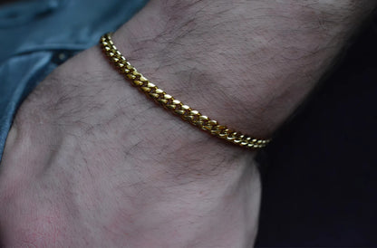 Cuban Armband  (Goud) 3mm