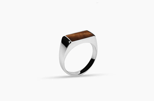 Folded TIger Eye (Zilver)