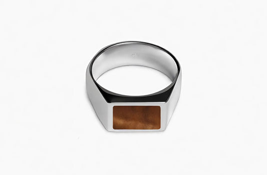Folded Tiger Eye (Zilver)