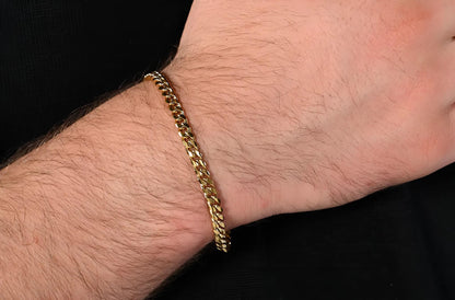 Cuban Armband  (Goud) 3mm